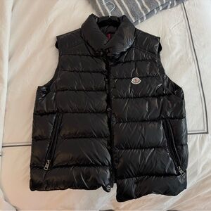 Moncler Black Down Puffer Vest Size 3